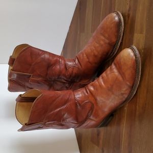 Justin's men's leather Roper boots -9.5